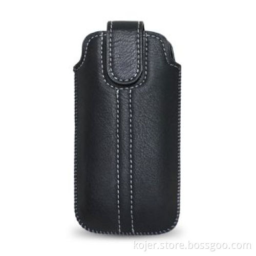 Mobile Phone Pouch, Made of PU Material with Retractable Pull-tab Combined and Velcro Closure